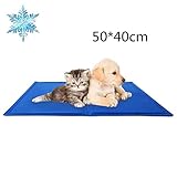 DAOXU Tapis Frais pour Chien ou Chat Self Refroidissement Gel Tapis Pad Lit Matelas Soulagement de la Chaleur Non Toxique (M 50 x 40 cm)