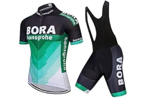 HOMTOL Herren Fahrradbekleidung set Kurzarm Herrentrikot Radhose Radtrikots für Herren Schnelltrocknend Atmungsaktiv mit 3D Sitzpolster