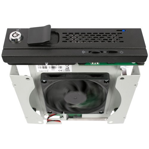 Icy Dock TurboSwap MB171SP-B – SATA Hot Swap Wechselrahmen für 3,5 Zoll (8,9cm) HDD – Trägerlos Vollmetall 80mm Lüfter - 6