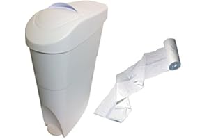 EASY HYGIENE Ehcw sanitaire poubelles pour femme + Sacs Poubelle d'hygiène féminine d'élimination Sani
