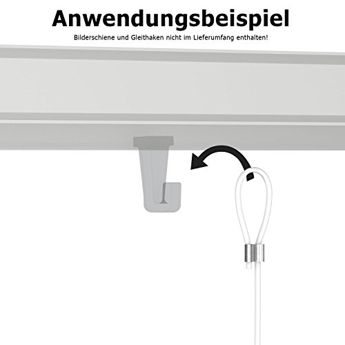 10 x Pressöse für 2 mm Ø Perlonseile oder Stahlseile von Hang-it - 3