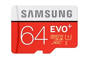 Samsung EVO Plus Class 10 64GB MicroSD 80 MB/S Memory Card with SD Adapter (MB-MC64D)