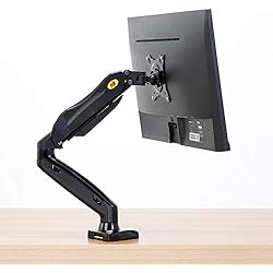 NB F80 - Support pour écrans PC LCD LED 43-69 cm / 17-27" réglage dans Plusieurs Axes, Pivot, Ressort à gaz jusqu'à 6,5 kg