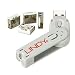 Produktbild LINDY USB-Vorhängeschloss mit Schlüssel, 4-teilig, Weiß