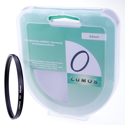 Lumos Lot de 5  avec couvercle d objectif 62  mm Pare-soleil Filtre UV CPL Filtre polarisant et support Convient    tout avec filetage de filtre 62  mm par exemple Objectif Sigma 18   200  18   250  105  mm 2 8  30  mm 1 4  pour Canon Nikon Sony