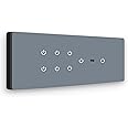 IOTICS Smart Wifi Switch Board: 8 x Switch Module. Touch Control, Remote, App Control. Voice Control with Alexa & Assistant. Smart Touch Switch Board For Home Automation (Grey)