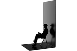 I-TOTAL®- Supporto per Libri Simpatico in Metallo, Fermalibri/Reggilibri per Scaffale/Tavolo (READING MAN)