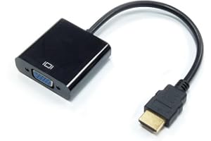 YIIFELL Adaptateur HDMI vers VGA, Convertisseur mâle vers Femelle 1080P pour Ordinateur, Bureau, Ordinateur Portable, PC, Moniteur, Projecteur, HDTV, Chromebook, Xbox et Plus