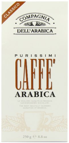 Price comparison product image Compagnia Dell Arabica Purissimi Caffe Arabica Ground Coffee 250 g