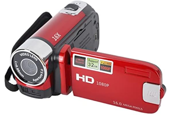 4K Camcorder Vintage, 48MP Retro Camcorder, DV Camera 2.7in TFT Roterabel Skärm 16x Digital Zoom Video Camera med USB -kabel