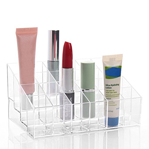 TRIXES Transparentes Kästchen für Make-Up, Lippenstift und Kosmetik zur Aufbewahrung - 3