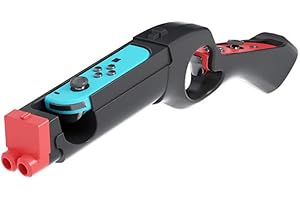 ZHIXTEU Poignée de Pistolet de Tir pour NS Switch, Poignée de Périphérique pour Contrôleur de Jeux, Accessoires de Console de Jeu (Noir)