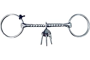 UKSALES25 Mouthing Loose Ring with key (Horse Bit) (4.5")