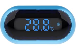Jooheli Termometro per Acquario,Termometro Elettronico ad Alta Precisione per la Misurazione Della Temperatura con Display Digitale a LED per Acquari Marini d'acqua Dolce d'acqua Fredda