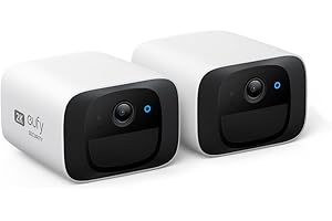 eufy Security SoloCam C210, zewnętrzna kamera monitorująca, rozdzielczość 2K, bez kosztów miesięcznych, bezprzewodowa, 2,4 GHz WLAN, kompatybilna z HomeBase 3, bezpłatne użytkowanie (2-cam)
