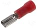 Produktbild Steckverbinder flach crimp Flachsteckhülsen isoliert rot 2,8x0,5mm für Leitung 0,5-1mm² 100 Stück