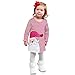 Produktbild Weihnachten Kleid Baby Mädchen Deer Striped Prinzessin Kleid Kleidung LMMVP (White, 3T)
