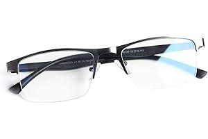 FONHCOO Halbrand Lesebrille Herren Halbbrille Damen Lesehilfe für Senioren Sehhilfe mit Blaulichtfilter Halbrandbrille