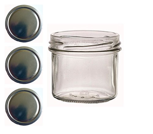 20 Sturzgläser 125 ml Marmeladengläser Einmachgläser Einweckgläser To 66 Gold