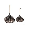 ELECDON Feather Duster, Soft and Fluffy Dusting Tool for Home and Car Cleaning, Eco-Friendly, Easy to Clean, Reusable (2 Pcs)