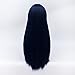 Mixed Dark Blue 70cm Long Anime Women Cosplay Lolita Straight Hair Full Wig