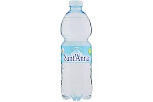 SANT'ANNA Eau Sant’Anna, Bouteilles d’Eau Naturelle de 0,5 litre, Eau Minérale Naturelle en Bouteilles en Plastique 100% Recyclable, Paquet de 24 Bouteilles de 0,5 litre