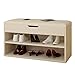 Produktbild Multifunktions-Schuh-Bank mit Großer Kapazität, [Schuhkarton] Lagerung Bank Schuhregal Sofa Bank ändern Schuh Bank ändern Tür Korridor (Color : White)