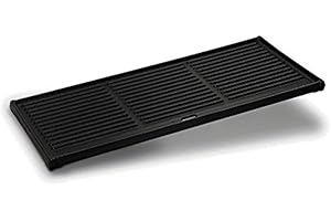 Enders Dwustronna płyta żeliwna do grilla gazowego: KANSAS, 3 palniki, z żeliwa, 1/3 powierzchni grillowania, płyta do grilla, lita płyta grillowa z żeliwa, używana z obu stron 7880