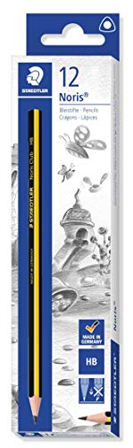 STAEDTLER Noris 118Pack de 12 Lápices (Forma Triangular, HB), Color Negro