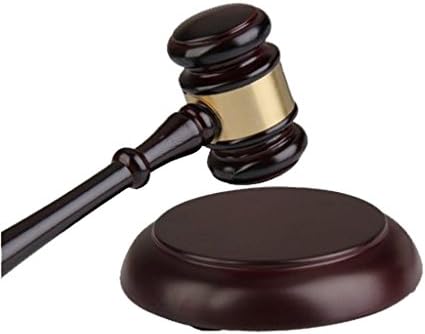 ZN Wooden Wood Gavel Sound Block for Lawyer Judge Auction Sale Art Craft