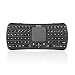 Produktbild Jelly Comb Wireless Mini Tastatur mit Touchpad, Bluetooth Kabellose Tragbare Handheld Multimedia Tastatur Deutsches Tastaturlayout (QWERTZ Layout)