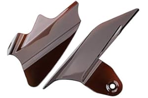 NEWLAND2019 Protector de sillín de motocicleta Deflector de calor de aire para Harley 1997-2007 2000 2002 Electra Glide Road Glide Road King Street Glide Cruiser Chopper Custom (Fumar)