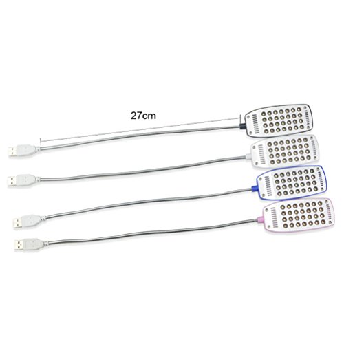 NUOLUX Laptop leichte USB-Leselampe mit 28 LED-Leuchten mit flexiblen Schwanenhals für Laptop (schwarz) - 5