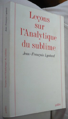 <a href="/node/22108">Leçons sur l'"Analytique du sublime"</a>