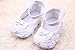 JTC Baby Infant Toddler Girl 3D Rose Flower Princess Crib Shoes Prewalker (13cm/9-12 Months, White)