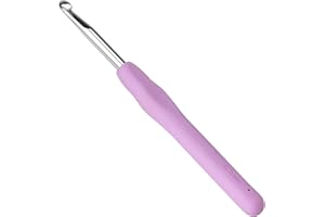 Totofy agujas crochet 6.5 mm,ganchillos crochet con mango suave ergonómico, agujas ganchillo adecuado para principiantes y entusiastas del ganchillo