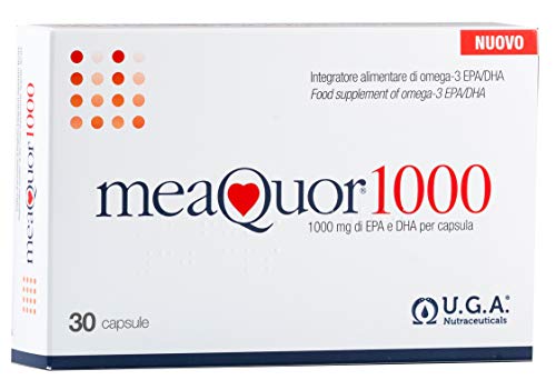 MEAQUOR® 1000 - con 1000 mg de EPA y DHA por cápsula | 5 * Certificado IFOS en cada lote | 30cps