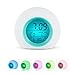 Produktbild Wecker LED Multi Alarm Digital Sonnenaufgang aufwachen Wecker mit Multi-bunten Nachtlicht für Erwachsene, Kinder, Kleinkinder, Jugendliche (blau)