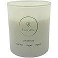 EcoGlow Candle, Eco Friendly Candle, Eco Friendly Gifts, Organic Candle, Vegan Friendly, Highly Scented Up to 40 Hour Burn Time, Soy Wax. (Sandalwood)