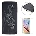 Produktbild CaseHome Samsung Galaxy S7 Edge TPU Silikongel Hülle Prämie Weich Ultra Dünnen TPU Abdeckung Stoßstange Gummi Mode Schönheit Muster Gedruckt Entwurf (Mit Frei Schirm-Schutz) Stoßfest Haut Schale Schutz Perfekte Passform für Samsung Galaxy S7 Edge-Löwenkopf