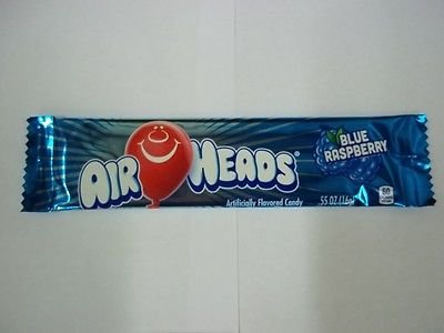 Air Heads Blue Raspberry Candy (Pack of 5), 16g