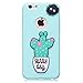 Produktbild Apple iPhone 6 Plus / 6S Plus Hülle, Chreey Neu Bunte Szene Niedlich Dekoration Candy Soft TPU Silikon Case Backcover Gummi Handytasche Schutzhülle Matt Cover [Hell blau]