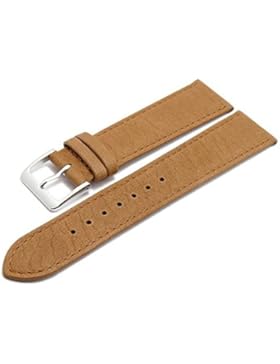 Meyhofer Uhrenarmband Derbyshire 15mm hellbraun Leder genarbt abgenäht Made in Germany MyGfklc1503/15mm/hbraun...