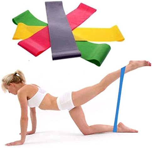 Kolylong Resistance Bands ✿ Exercise Bands Home Gym Fitness Workout Equipment for Yoga Pilates Strength Physical Therapy Mobility Recovery Premium Natural Latex (500x50x0.9㎜)