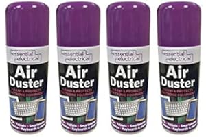 KAKKI 4X Professional Compressed Air Duster Can Spray Gun Non-Contact Cleaning for Electronic Equipment & Difficult to Reach Areas for Pc Tablet Smartphone Keyboards & Moues