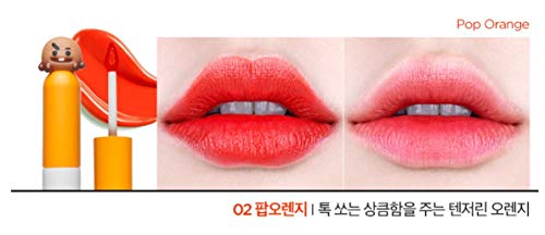 BTS BT21 X VT COSMETIC Glow Lip Lacquer - Lápiz de labios (4 colores)