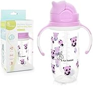 R for Rabbit Premium Bubble Baby Sipper Bottle 300 ml|10 fl oz|Anti Spill Sippy Cup with Soft Silicone Straw B