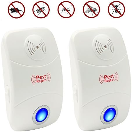 Zauber Ultrasonic Insect Repellent–Pest Repeller - Electronic Plug In Repellent Anti Insects, Cockroaches, Flies, Ants, Spiders, Mouse, Bugs, Harmless to Humans &amp; pets(2 Pack)