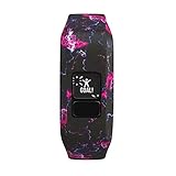 Altsommer Armband für Garmin Vivofit 3 Bunter Muster Armband, Bunte Verschiedenes Muster Silikon Sportarmband Uhrenarmband ErstatzbandUhrenarmband Replacement für Herren Damen (Rot)