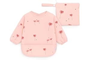 J. BØRN J.Børn Baby Lätzchen mit Langen Ärmeln, Lätzchen Wasserdichte, Baby Fütterlätzchen,Kunst Malerei Schürze, Ärmellätzchen Babys für Essen Malen Spielen, 6 Monate+